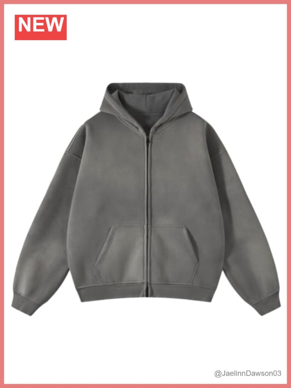 Zip Up Hoodie Long Sleeve Oversized Sweatshirt Acid Wash Y2K Jacket with Pockets